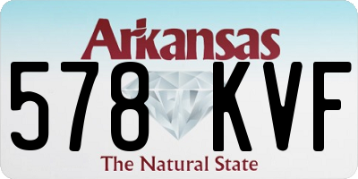 AR license plate 578KVF