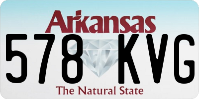 AR license plate 578KVG