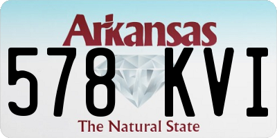 AR license plate 578KVI