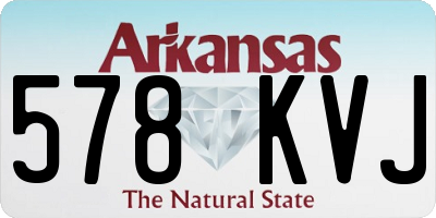 AR license plate 578KVJ