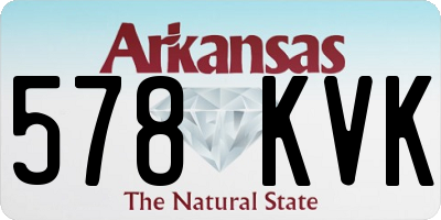 AR license plate 578KVK