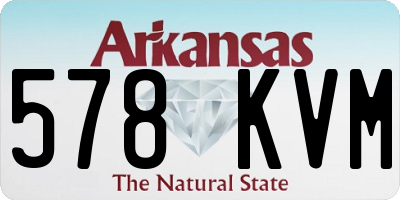 AR license plate 578KVM