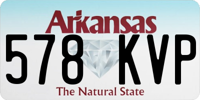 AR license plate 578KVP