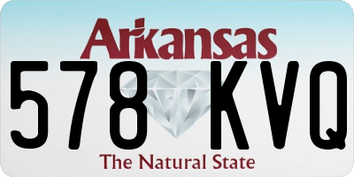 AR license plate 578KVQ