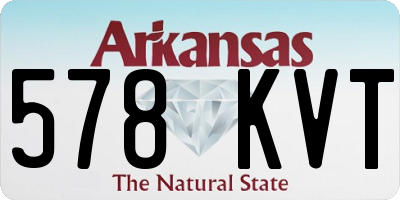 AR license plate 578KVT