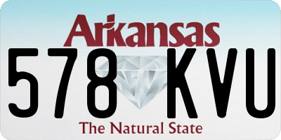 AR license plate 578KVU