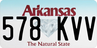 AR license plate 578KVV