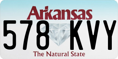 AR license plate 578KVY