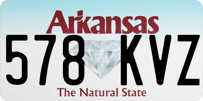 AR license plate 578KVZ