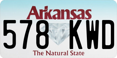 AR license plate 578KWD