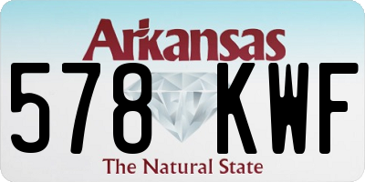 AR license plate 578KWF