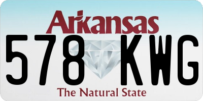 AR license plate 578KWG