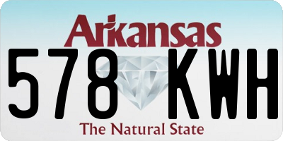 AR license plate 578KWH