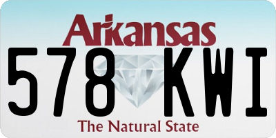 AR license plate 578KWI
