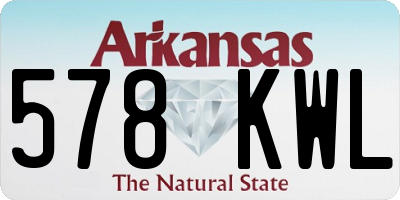 AR license plate 578KWL