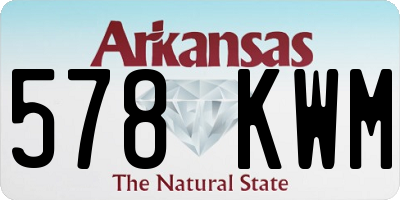 AR license plate 578KWM