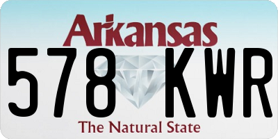 AR license plate 578KWR