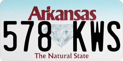 AR license plate 578KWS
