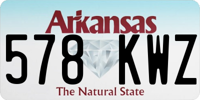 AR license plate 578KWZ