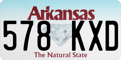 AR license plate 578KXD