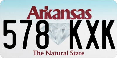 AR license plate 578KXK