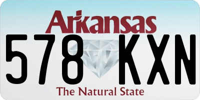 AR license plate 578KXN