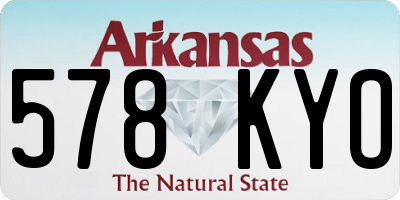 AR license plate 578KYO
