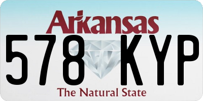 AR license plate 578KYP