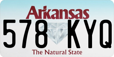 AR license plate 578KYQ