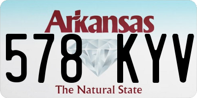 AR license plate 578KYV