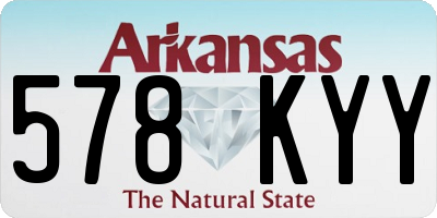 AR license plate 578KYY