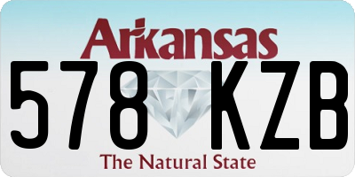 AR license plate 578KZB