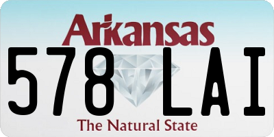 AR license plate 578LAI
