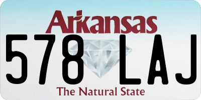 AR license plate 578LAJ
