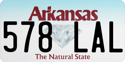 AR license plate 578LAL