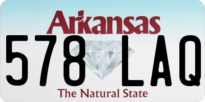AR license plate 578LAQ