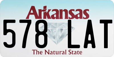 AR license plate 578LAT