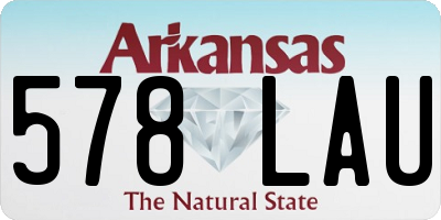 AR license plate 578LAU