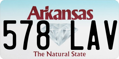 AR license plate 578LAV