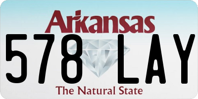 AR license plate 578LAY
