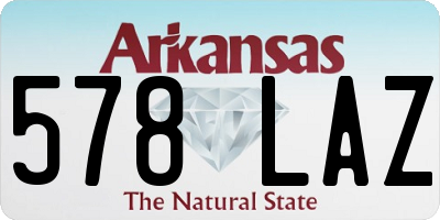 AR license plate 578LAZ