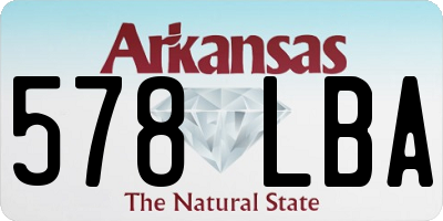 AR license plate 578LBA