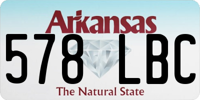 AR license plate 578LBC