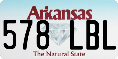AR license plate 578LBL