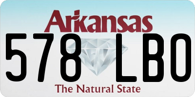 AR license plate 578LBO