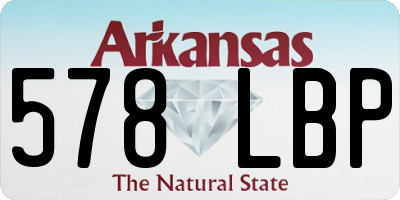 AR license plate 578LBP