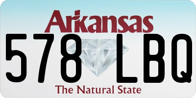 AR license plate 578LBQ