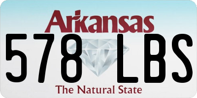 AR license plate 578LBS