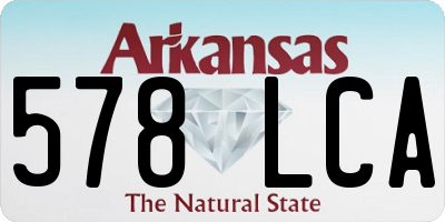 AR license plate 578LCA