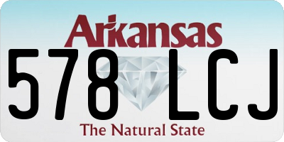 AR license plate 578LCJ